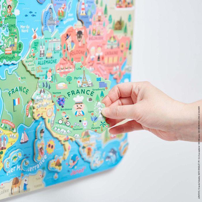 puzzle carte europe magnetique