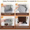Travel Rolling Pet Handbag With Wheels For Large Cats Small Dogs Under 10kg Convenient Carrier For Walking And Camping