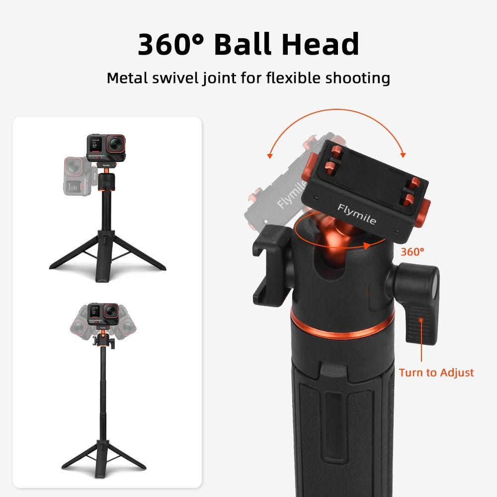 Kaltfuß Selfie-Stick Stativ für Insta360 Ace/Ace Pro/2/X5/X4/X3 Actionkamera Zubehör