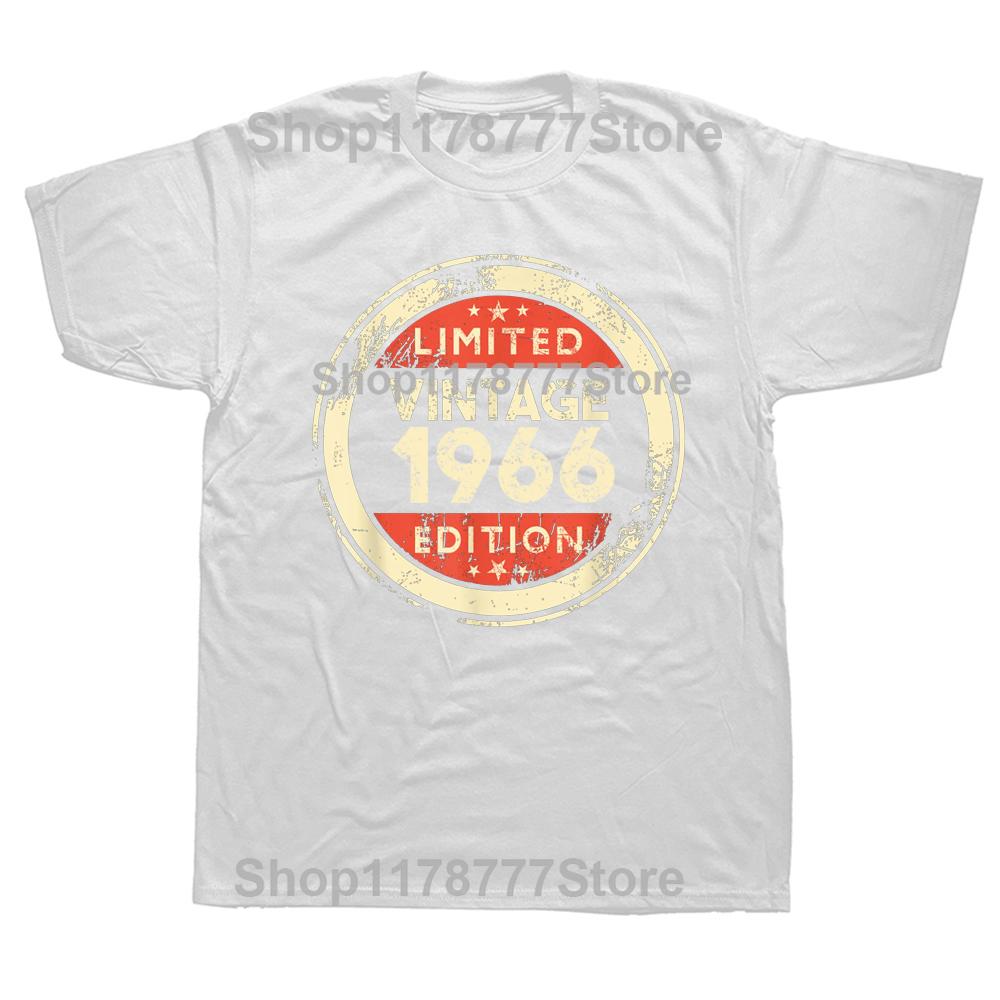 59Th Birthday Vintage 1966 59 Years Old Gifts Vintage T Shirts Summer Graphic Streetwear Short Sleeve Tshirt Mens Clothing S