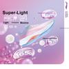 New LiNing Super Light 21 Cushioning Anti Slip Wear Resistant Breathability Low Top Running Shoes Women's White Orange ARBU002-1
