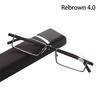 Unisex Ultralight TR90 Semi Rimless Reader Eyeglasses Half Frame Reading Glasses