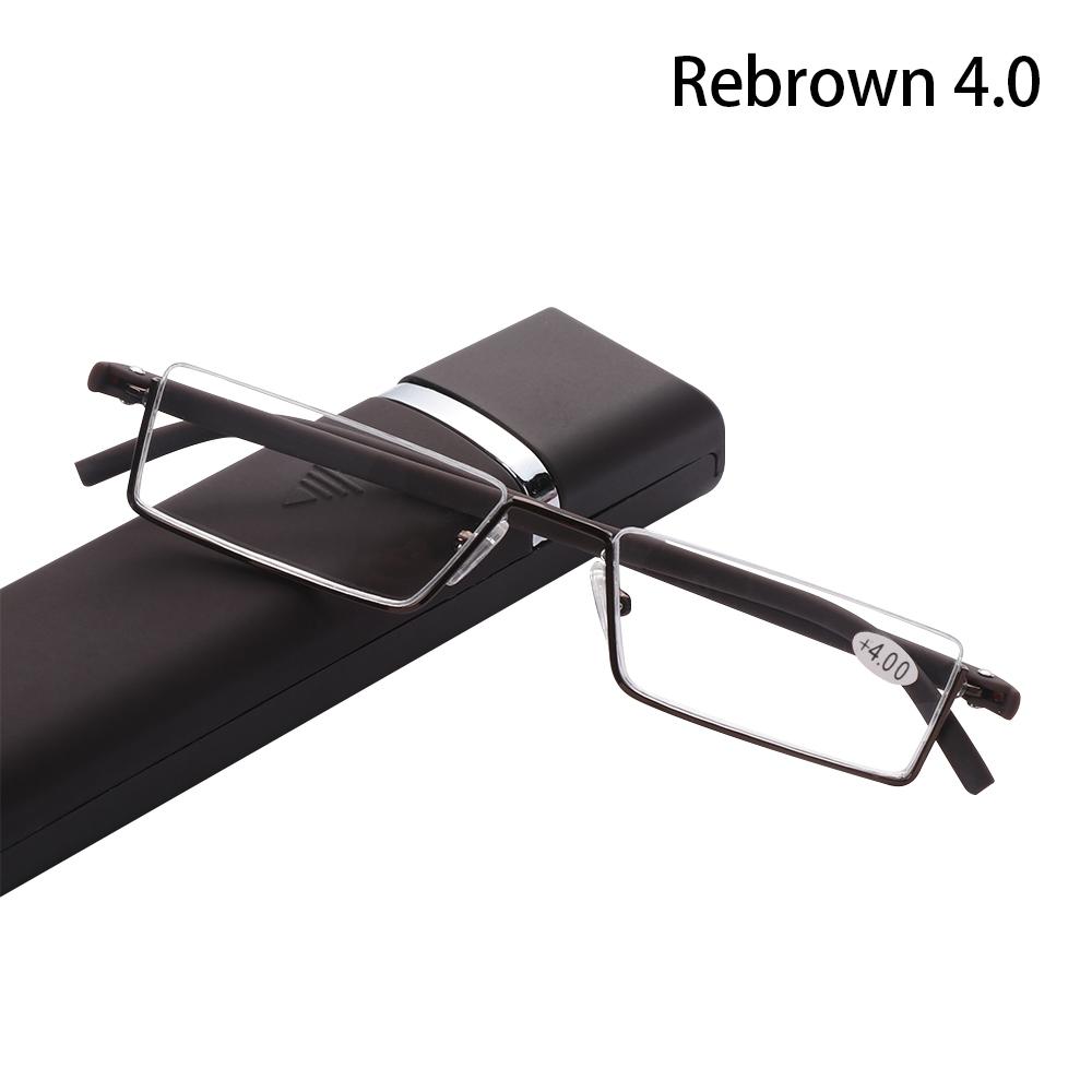 Unisex Ultralight TR90 Semi Rimless Reader Eyeglasses Half Frame Reading Glasses