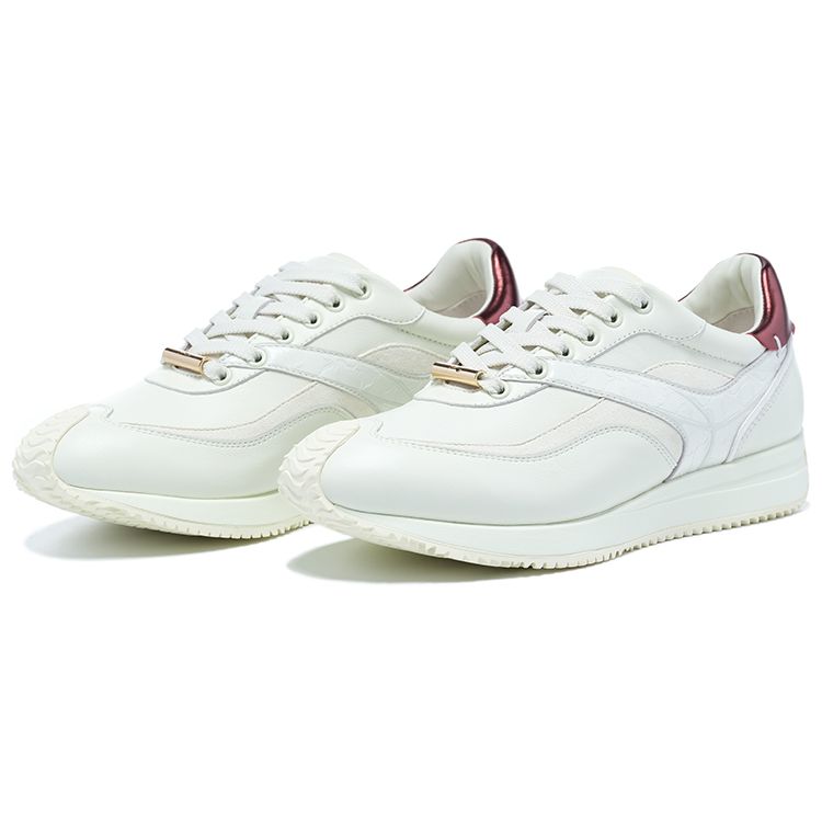 Li-Ning 1990 Classic Retro Running Shoes Women Sneakers White Red ALJT040-1