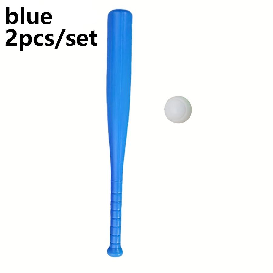 2/4pcs Lightweight Plastic Baseball Bat with Ball Set Training Practice Bat for Beginners Outdoor Sports Equipment for JXB