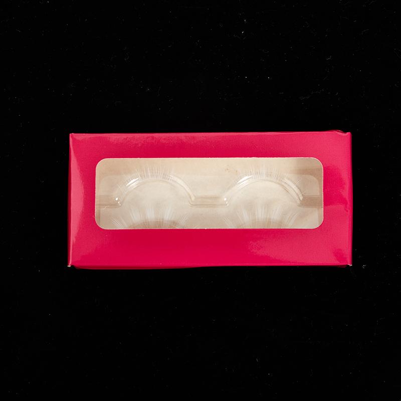 2 Pairs White Upper & Lower False Eyelashes Soft Wispy Eyelashes Extension Tools