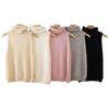 Women’s 100% Cashmere Sleeveless High Neck Sweater Vest for Spring & Autumn