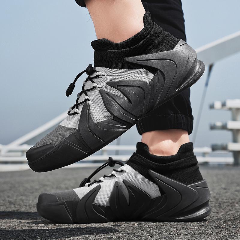 Men’s Sports Shoes Running Sneakers Students Jogging Shoes Lightweight Walking Socks Shoes Over Sized