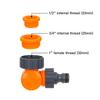 20/25/32mm 180° Plastic Garden Hose Connector Click-lock Quick Connect Threaded Faucet Adapter for Watering Irrigation Tools