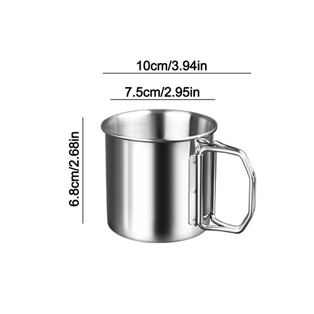 Folding Handle Water Cup Portable Student Water Cup Gifts Water Cup Accessories S