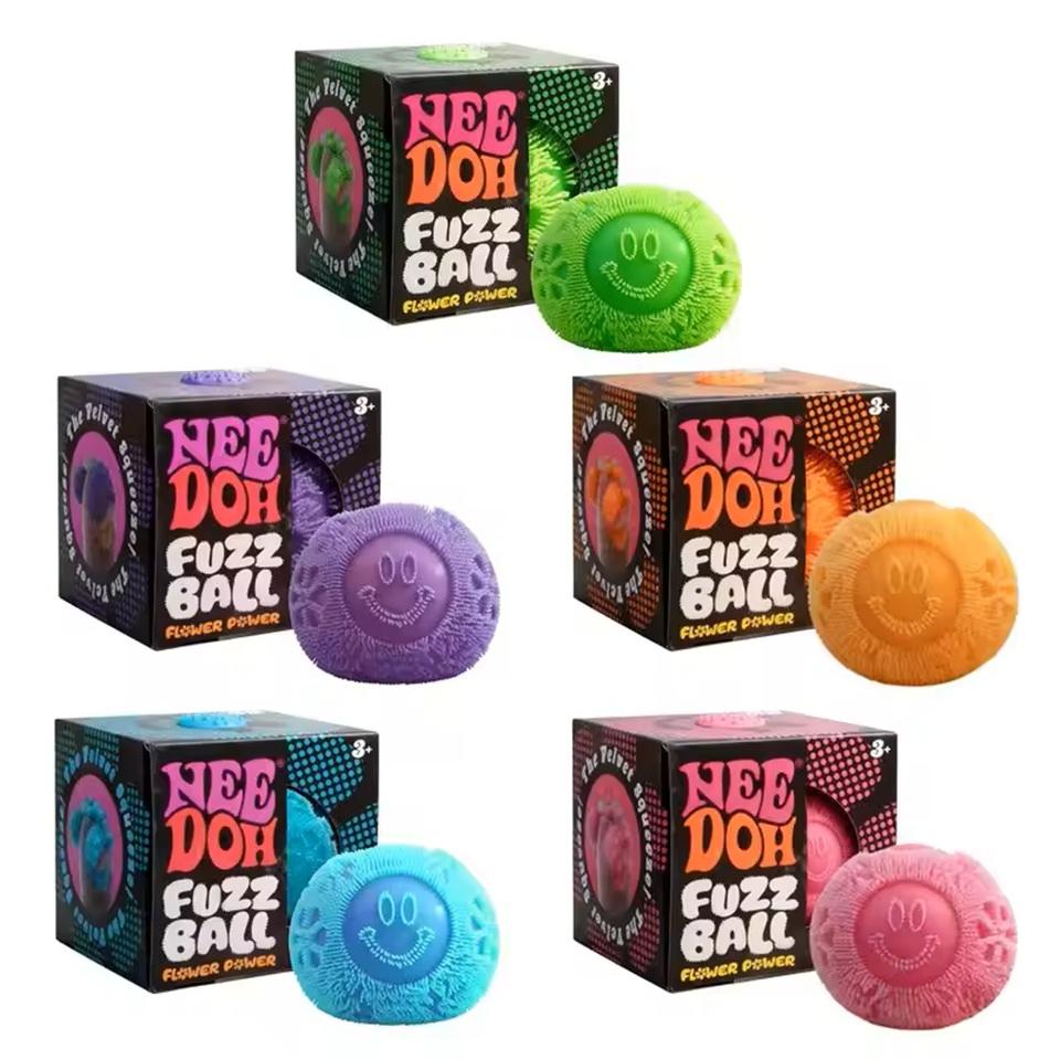 Nee Doh Palla Morbida Giocattolo da Spremere Fiore Morbido e Soffice Portatile Sollievo dallo Stress Allevia l'Ansia Giocattolo Fidget Morbido Decorazione Regalo