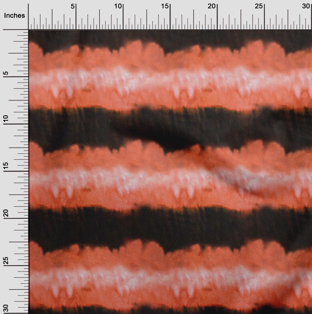 oneOone Cotton Flex Orange Fabric Tie Dye Fabric For Sewing Printed Craft Fabric By The Yard 40 Inch