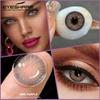 Eyeshare Colored Contact Lenses Blue Eye Makeup Contact Lenses Annual Comfort Green Colored Contact Lenses Gray Natural Colored Soft Lenses 1 Pair