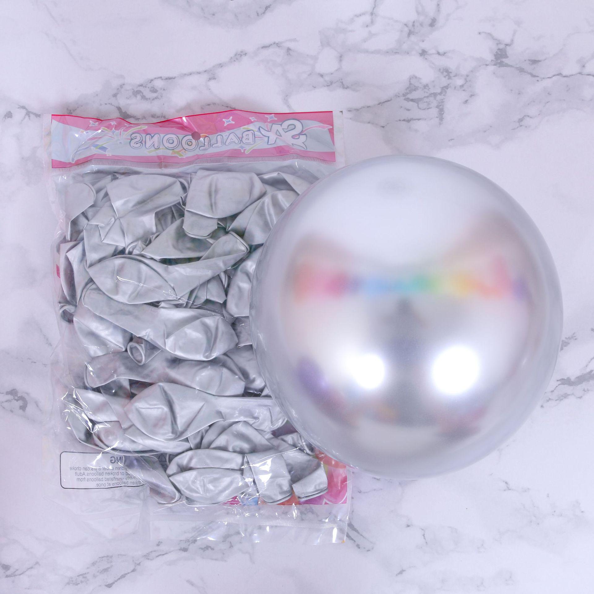 10-inch Metallic Pearl Latex Balloons for Wedding and Party Decorations