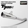 Motorcycle Exhaust Modified Tail Pipe Stainless Steel Muffler Connect Original for T700 Tenere700