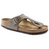 Birkenstock Soft Comfortable Versatile Thick Sole Buckle Flip Flops Men Footwear Light-Gray 0044051