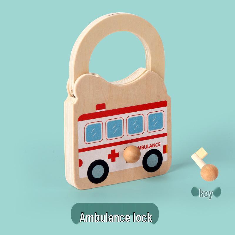 

Educational Toddler Car-Shaped Matching Lock & Key Toy for Cognitive Development