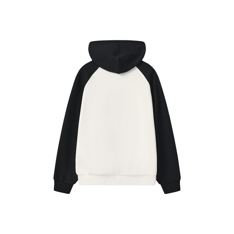 Fila Heritage Panda Embroidery Classic Personality Trendy Fashion Simple Casual Warm Comfortable Hooded Loose Fleece Jacket F51U548501F-WT