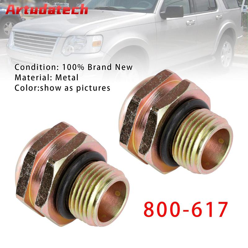Artudatech 2PCS 800-617 Transmission Cooler Line Quick Connector For Ford  Mercury Models