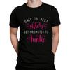 Only The Best Sisters Get Promoted To Auntie Graphic T Shirt Men Casual Short Sleeve Tee