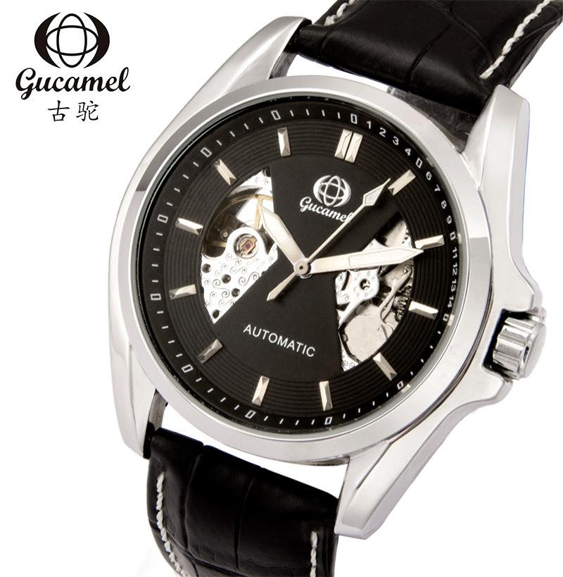 Fashion men's mechanical watch, through-the-bottom hollow automatic mechanical watch men's, men's mechanical watch