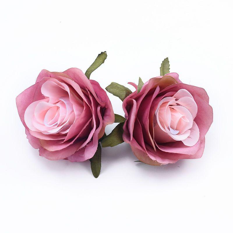 50/100pcs Artificial Flowers Silk Roses Home Outdoor garden Wedding wall Christmas Decoration High Quality Festival Diy gift box
