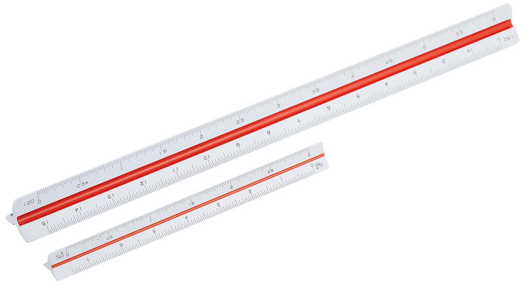 Shinwa Sokutei Triangular Scale for Architects Set of 2 50265 B-15 B-30