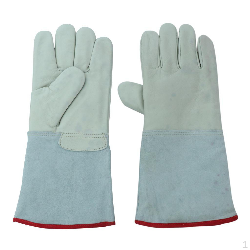 1 Pair of Water Resistant Leather Gloves Storage 36cm