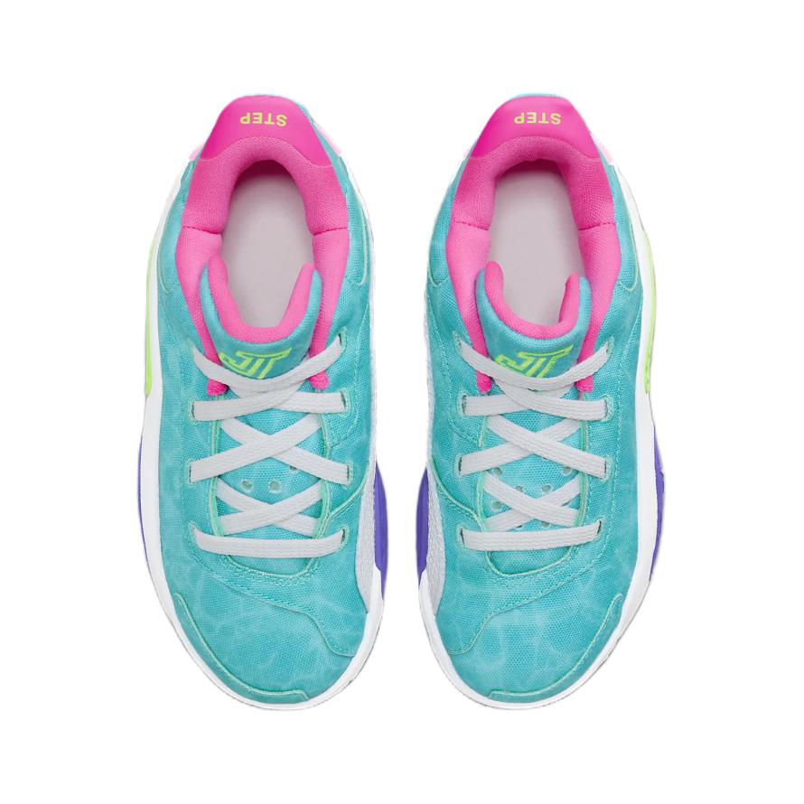 New Jordan Tatum 2 Cushioning Wear-Resistant Low-Top Children's Basketball Shoes Turquoise Children Aged 3-7 Years Old HJ7383-303