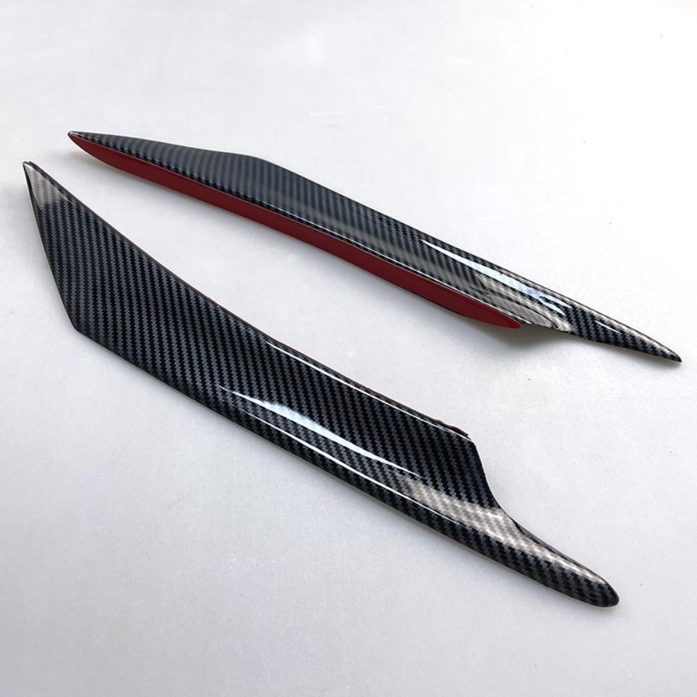 4Pcs Aerodynamic Design EVO Style Wind Splitter Bumper Fins Automotive Protective Trim