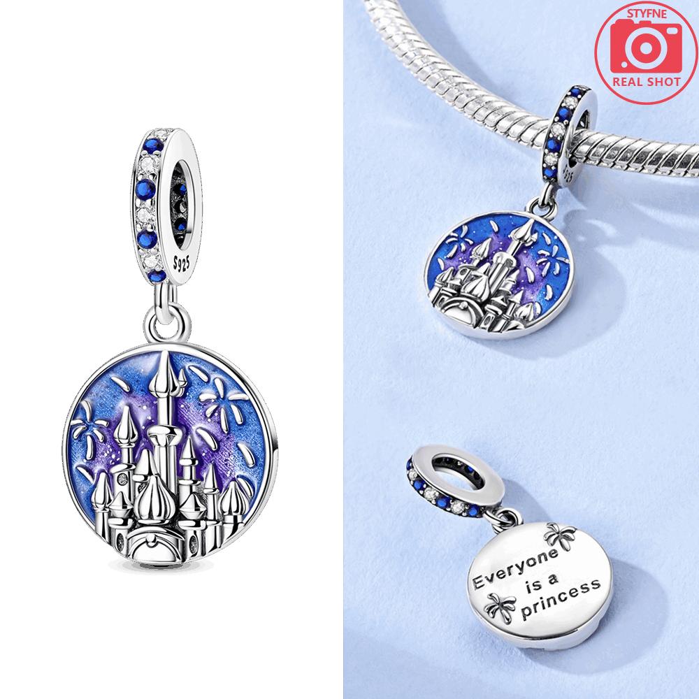 Copper Original Tree-Top Owl Pendant Animal Love Heart Dream Castle Bead Fit Bracelet Women Accessory Fine Gift Jewelry