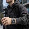 Orologio Digitale da Uomo SKMEI Triplo Fuso Orario Doppio Display Acciaio Inossidabile 1389