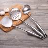 316 Stainless Steel Kitchen Utensil Set, 6 Pcs Cooking Tools Including Wok Spatula & Skimmer for Home Restaurant Use