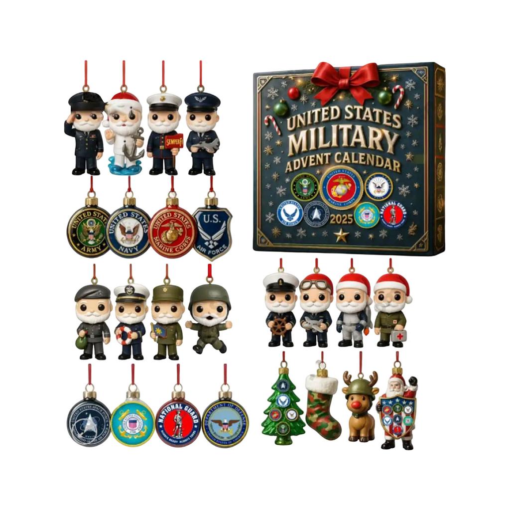 US Military Countdown Box Christmas Advent Calendar