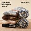 Wool Socks - Children's Vintage Fair Isle Ethnic Style Mid-length Socks for Winter, Thick and Warm Pile Socks