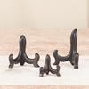 Ebony Zitan Carved Wood Ornament Stand