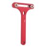 T Shaped Watch Back Case Opener Alloy Steel Clear Scale Watch Bottom Cover Remover for Watch Repair Red