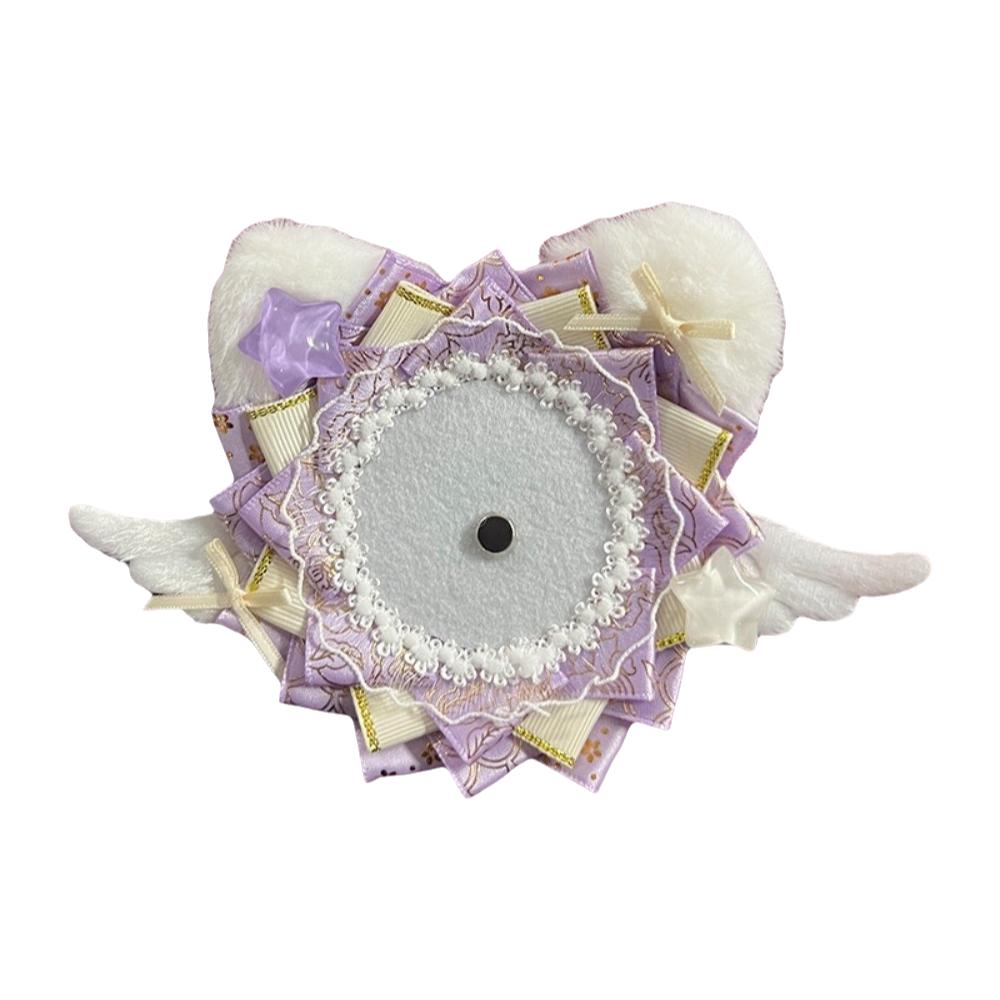 Angel Wings Badge Holder Plush Cat Ear Pins Tray Cute Itabag Decor  Anime Badge Decoration