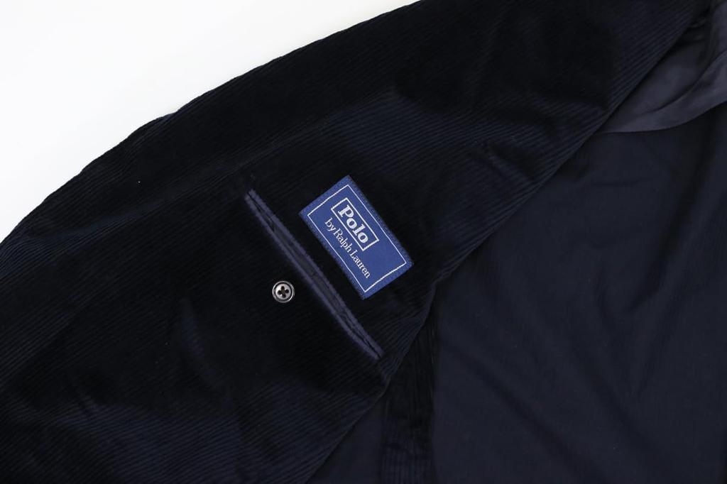 POLO Ralph Lauren Corduroy Sport Regular Size 01010035 Men's Coat/Jacket/Blazer, Length, 40R, Navy, [Used]