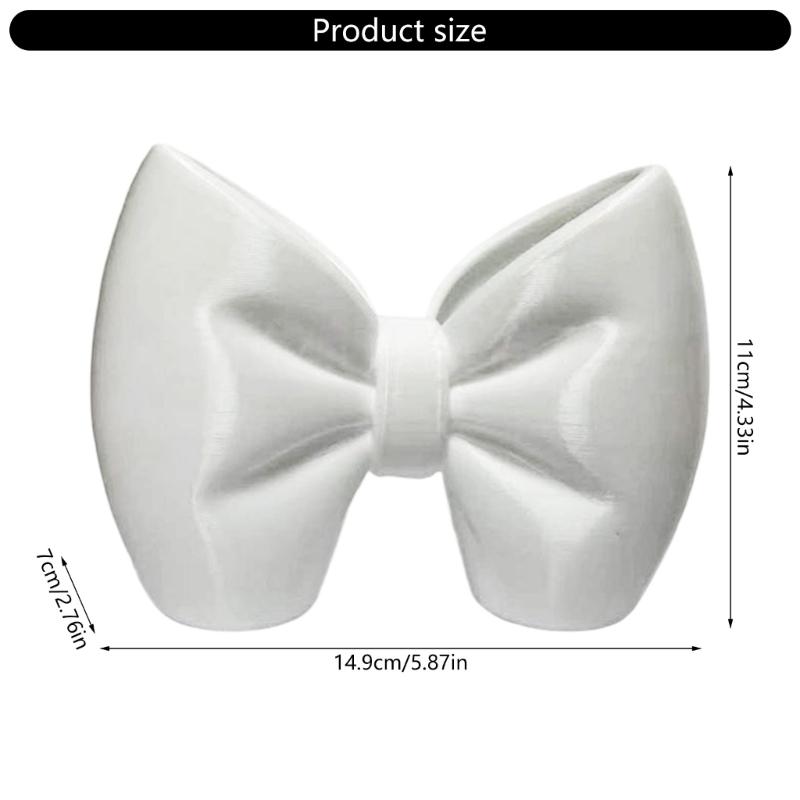 Bows Shape 3D Printed Toothbrush Toothpaste Holder for Home and Bathroom Countertop Bows Decoration