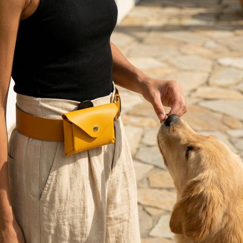 Shockproof Dog Training Snack Bag Clip on Dog Treat Holder Walking Snack Bag Outdoor Walking