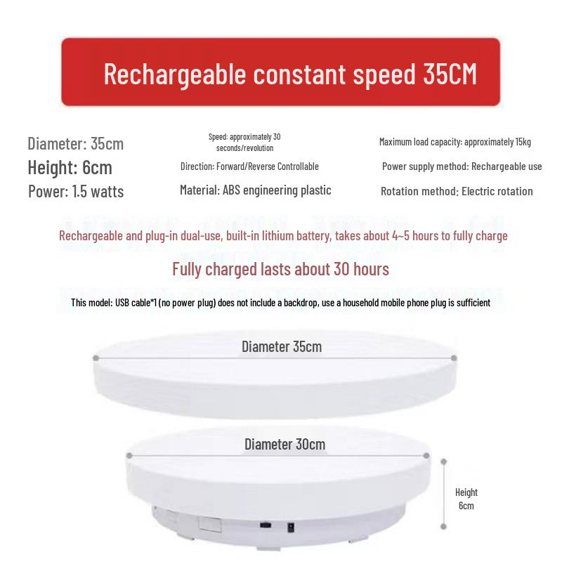 Automatic Rotating Display Stand with Remote for Photography and Live Streaming