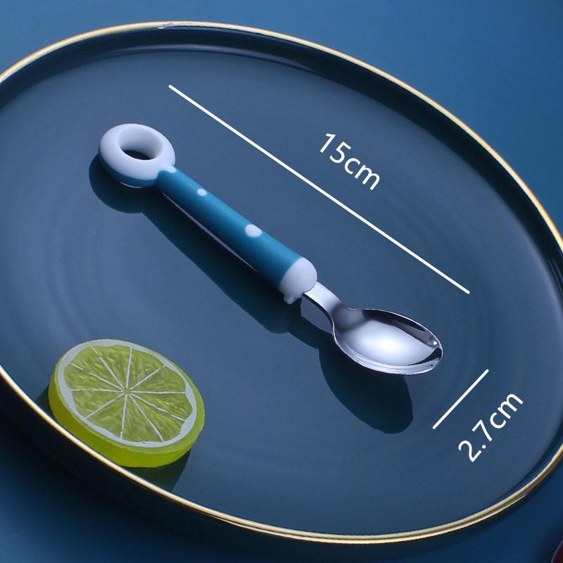 Baby Spoon Fork Gadgets Children Utensil Creative Cartoon Set 304 Stainless Steel Toddler Dinnerware Infant Feeding Portable