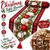 Santa Claus Christmas Table Runner Snowman Merry Christmas Decorations Table Decor  Navidad Gift