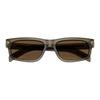 Prada Brand Logo Acetate Rectangular Sunglasses Men's Clear Maroon Transparent Maroon 57 Basic Packaging-glasses Case + Packaging Box