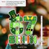 2D Flat, "BRUH" St. Patrick'S Day 67 Acrylic Decoration Sign, Green Shamrock Design, Suitable for wall Decoration, porch, Room, Villa, accents Home, H