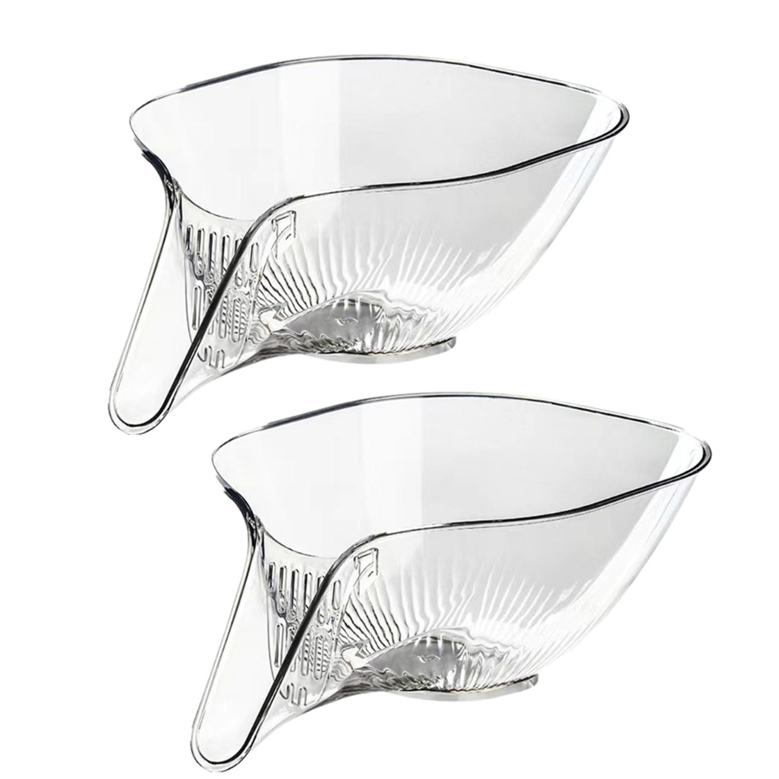 

Универсальная акриловая корзина для мытья овощей Кухонный дуршлаг для раковины Дуршлаг для овощей и фруктов Отлично подходит для дома и ресторана белый