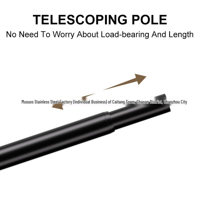Modern Nordic Industrial Style Thickened Single Curtain Rod
