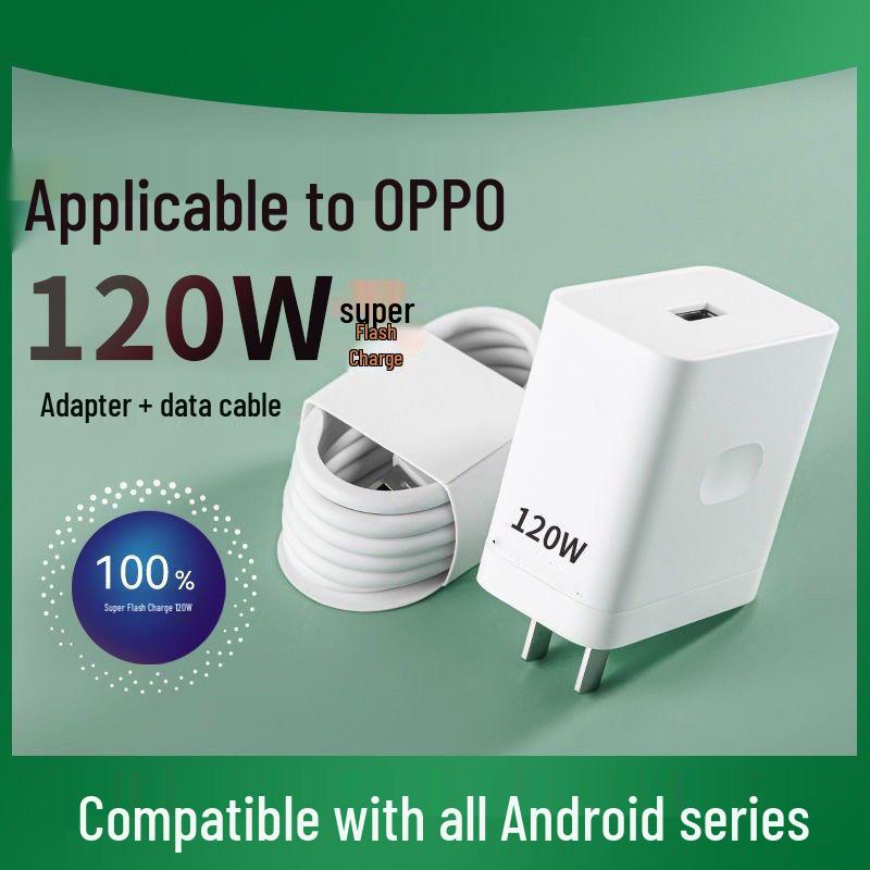 120W Super Fast Charger & Data Cable Set for OPPO, Huawei, Honor - Original Sealed.