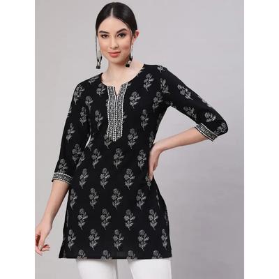 Női Party Ruha Nyomott Rayon Egyenes Kurta Felső Indiai Bollywood Felső Tunika SC-2138